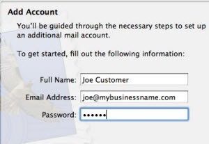add name and email automatically in email for mac